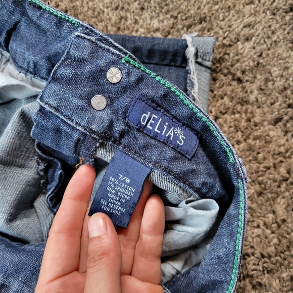 Delia's Bailey Blue Jean Shorts Size 7/8 - Picture 2 of 5